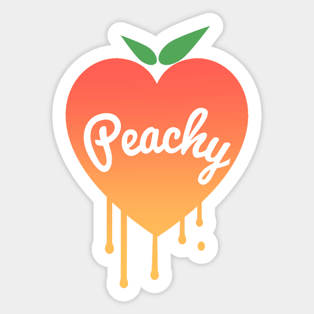 Peachy Ink Heart Sticker by AuroraPeachy